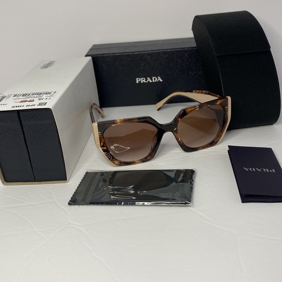 💯- New-Prada Tortoise Caramel Powder Brown Gradient Sunglasses - Picture 13 of 15